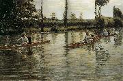 Racing boat, Gustave Caillebotte